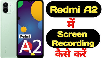How to record screen in Redmi A2 with audio || Redmi A2 me screen recording kaise kare ||