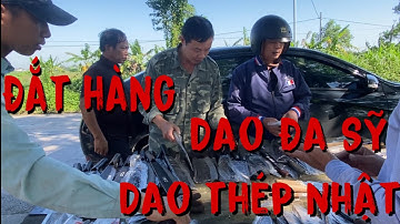 Dao Đa Sỹ, dao nhíp xe, dao thép nhật bán tại chợ lợn Hà Nam, Căn Dao Nhà Bếp