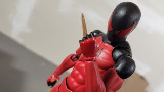 Custom Mafex Scarlet spider action figure/ Kaine Parker