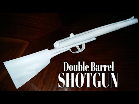 How To Make A Paper Double Barrel Shotgun That Shoots