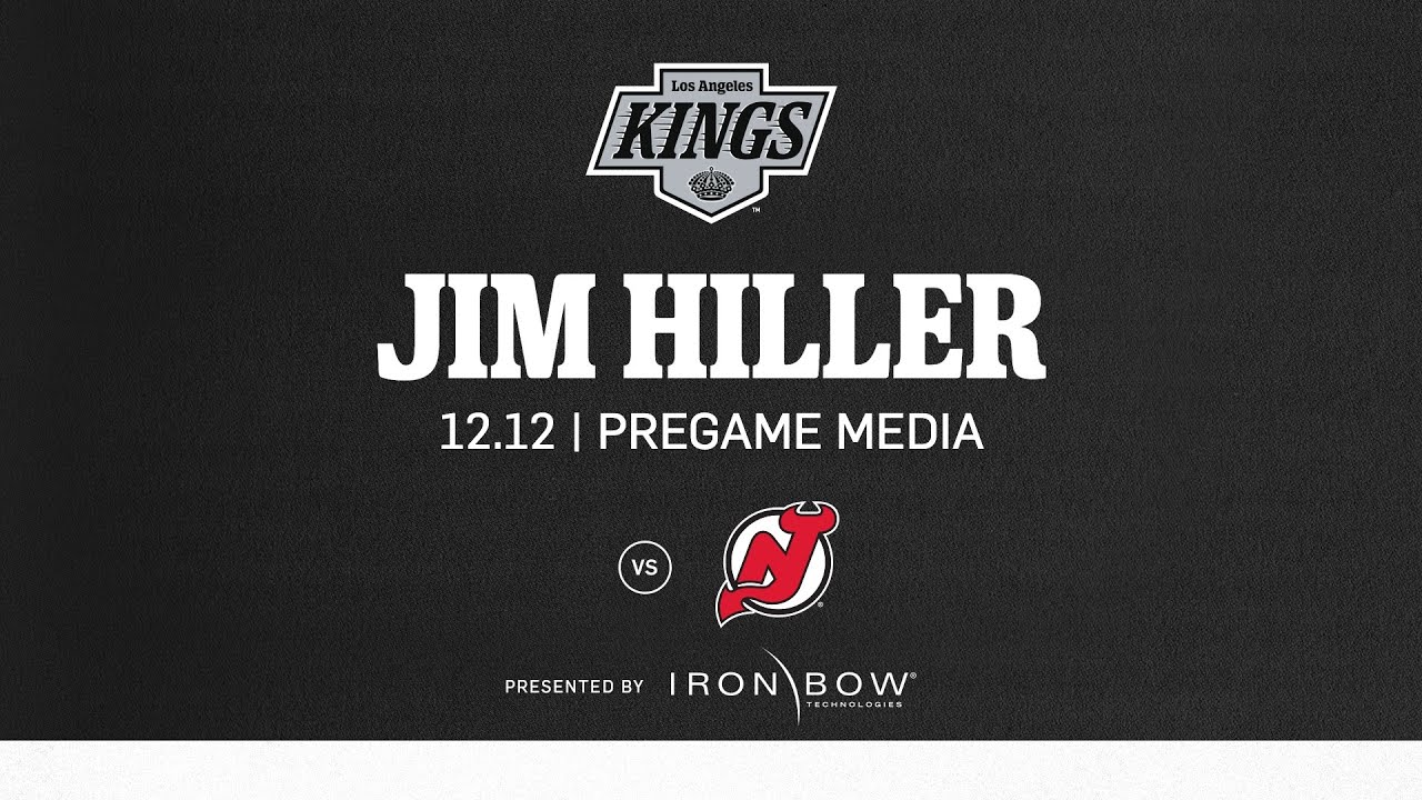 Head Coach Jim Hiller | 12.12 LA Kings Pregame Media Availability ahead ...