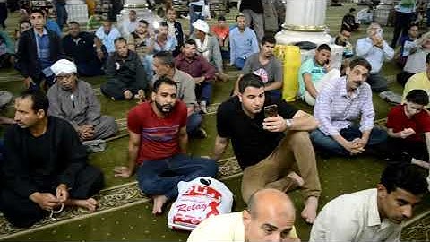 من سورة الانعام بجامع سيدنا الحسين بالقاهرة الشيخ محمود الطوخي