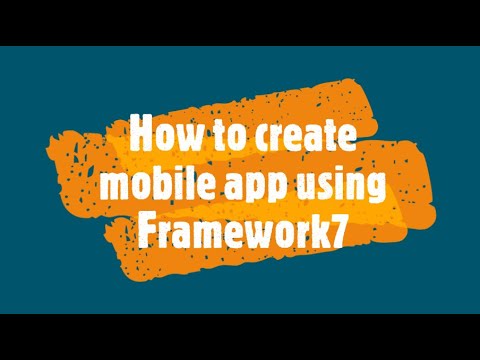 How to create app in framework7