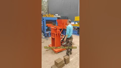 small manual diesel compressed earth bricks clay soil interlocking block mould machine #claybricks