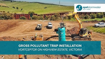 Gross Pollutant Trap Installation | Vortceptor | SPEL Stormwater