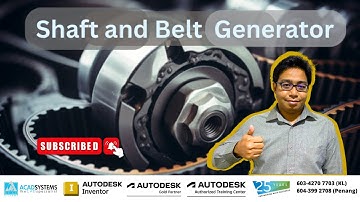 Autodesk Inventor Shaft and Belt Generator