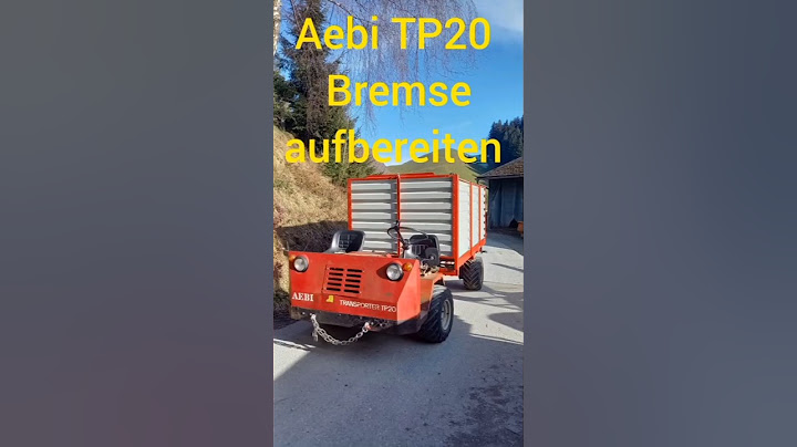 #aebi TP20 #bremsen #revidieren #Werkstatt  #landmaschinen