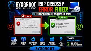 Remote Desktop CredSSP Error Solved | Step-by-Step Guide