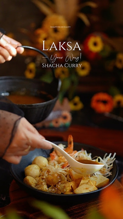 Download lagu Laksa — your way! Curry & Shacha #laksa #noodlesrecipe #noodles #curry #comfortfood #spicynoodlesoup