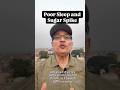 Poor Sleep and Sugar Spike #sleep #insulin resistance #cortisol