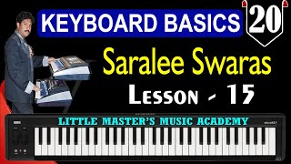 20| Keyboard basics lessons in Telugu | 15th Saralee Swara  | Little Masters Music Academy