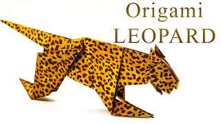 How to fold paper into a leopard | ⚜ EkeGami Art | Origami Animals