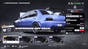 Need For Speed Unbound (S class build) Mitsubishi Lancer Evolution IX (2007)