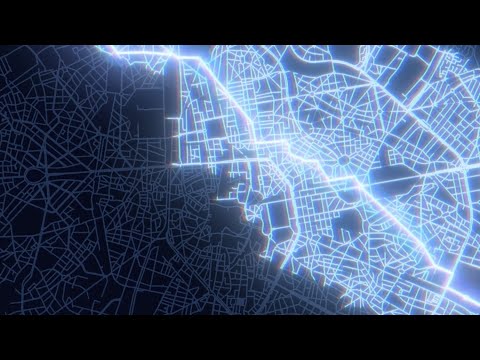 Pathfinding visualised on a map of Brussels