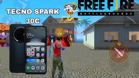 Tecno spark 30c  game test free fire