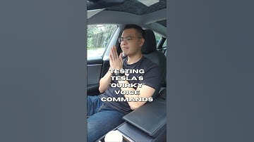 TESLAS WEIRD VOICE COMMANDS 🤖🚗 #shorts #tesla #teslamodel3