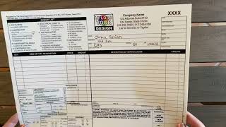 Texas HVAC Service Invoice Form