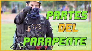 What are the parts of a paraglider