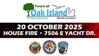 10/25/2025 Oak Island Fire Response