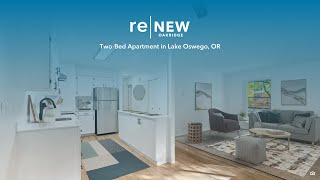 Renew Oakridge I 2 Bed/ 1 Bath Oswego Floorplan 2E I Apartments in Lake Oswego, OR