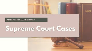 Finding Supreme Court Cases