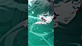 Ranking the hashira by combat speed #tiktok #shorts #hashira #demonslayer