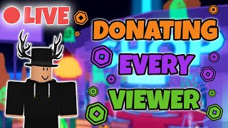 LIVE Actually Donating in PLS Donate *1,000 Robux Wheel* ? (Roblox)