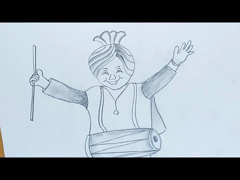 Baisakhi Drawing || Easy Drawing On Baisakhi || Pencil Drawing - YouTube