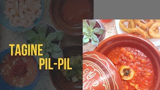 ألذ اكلة اسبانية pil-pil بايادي مغربية /طاجين كروفيت حار و لا الذ