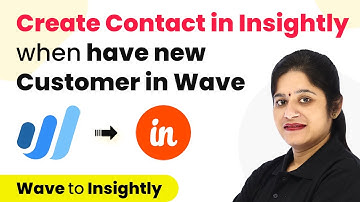Automatically Create Contact in Insightly when you have new Customer in Wave