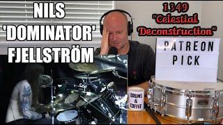 Drum Teacher Reacts: Nils &#39;Dominator&#39; Fjellström - 1349 - &#39;&#39;Celestial Deconstruction&#39;&#39; (Drumcam)