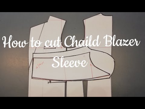 How to cut Chaild Blazer Sleeve, Muller Method