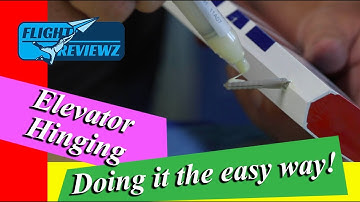 FlightReviewz How To: Hinge Installation Using Titebond (Elevator)