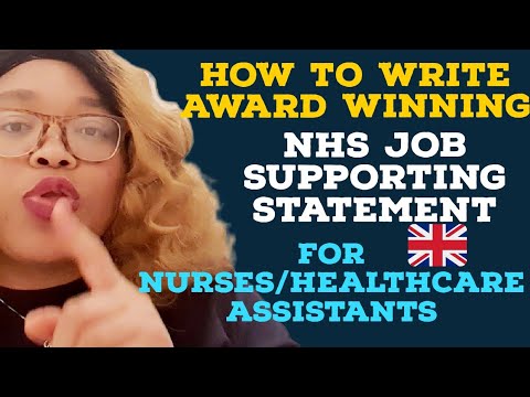 personal statement example nhs