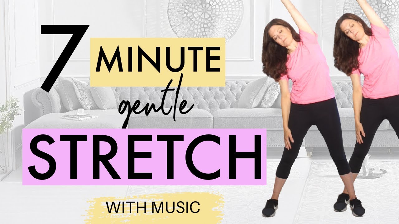 7 Minute GENTLE, Relaxing Daily Stretch Routine for Women Over 50 to ...