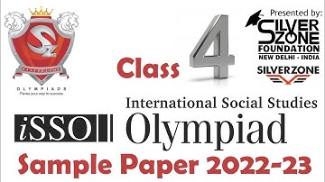 iSSO International Social Studies Olympiad Silverzone Sample Paper Class 4 2022-23
