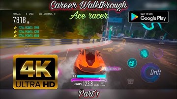 Ace Racer ultra graphics Career Walkthrough -part 1 / 4k 60 fps 😍🔥