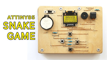ATtiny85 SNAKEGAME preview WITH BUZZER
