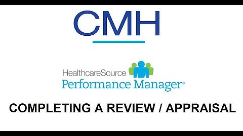 Performance Manager - Completing an Appraisal