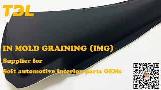 in mold graining (IMG) solution provider for soft automotive interior parts OEMs nickel shell mold screenshot 3