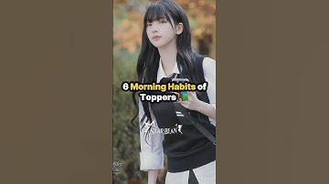 Morning Habits of Top Students📚#starbean #students #topper #study #morning #habits #motivation