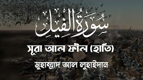 Surat Al-Fil (The Elephant) | Muhammad Al-Luhaidan |  محمد للحيدان | سورة الفيل