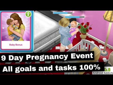 The Sims Freeplay - A Bumpy Ride 9 Day Pregnancy Event & Support Tasks