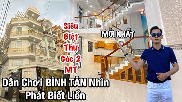 🔰Bán nhà Bình Tân| Căn góc 2 mặt tiền khu nhà giàu Bình Tân (MỚI NHẤT)
