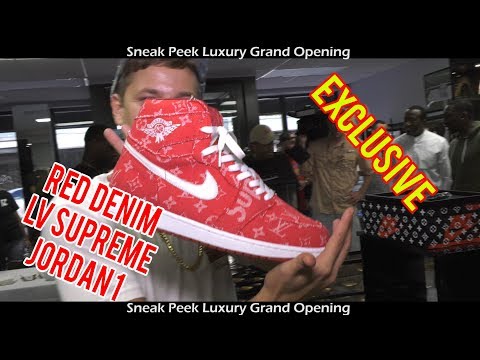 Buy Red Ribbon Recon x Air Jordan 1 Retro High 'Supreme & Louis