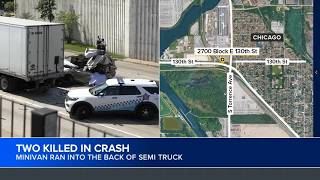 Officials ID 1 of 2 people killed in crash involving semi on Far South Side