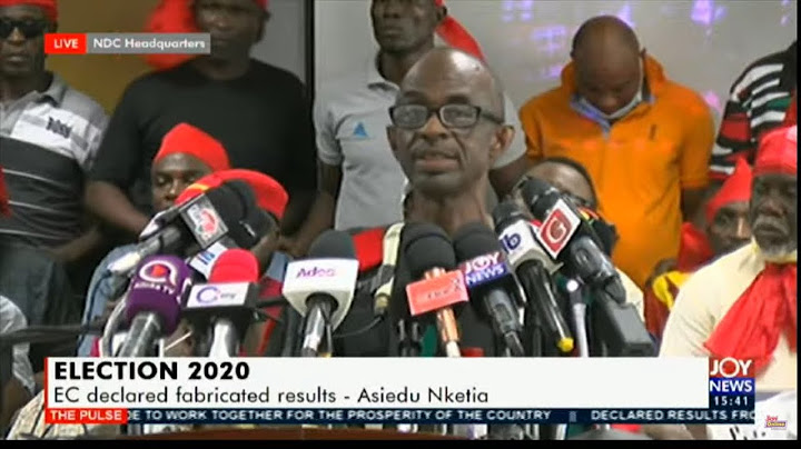 NDC Holds A Press Conference After EC’s Declaration Of Result