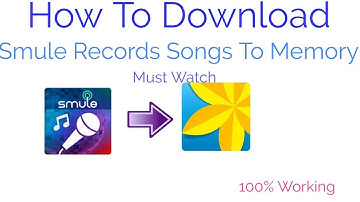 How to save smule songs to Gallery