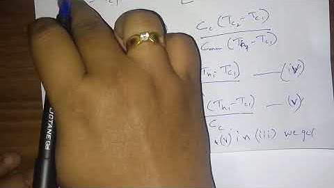 Effectiveness of a Parallel and counter flow Heat Exchanger