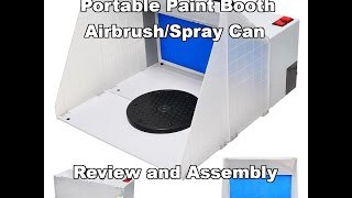 Portable Hobby Airbrush Paint Spray Booth Review 31SPB001E420